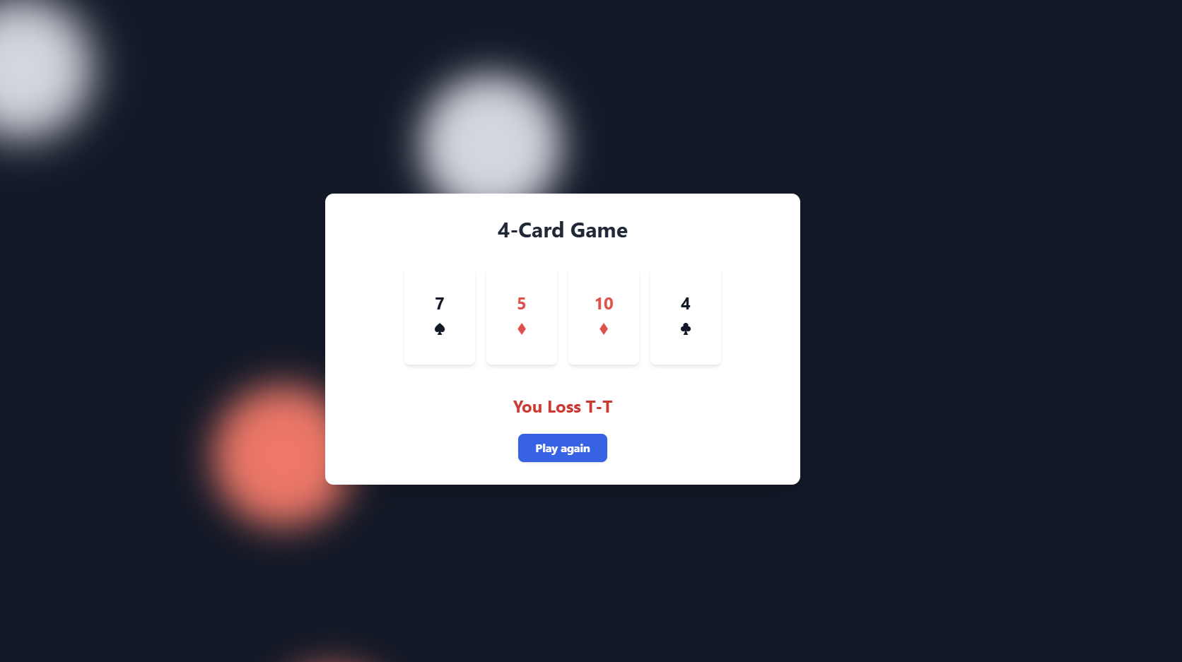 Screenshot 2 for Hell Loop 678 (4-card Game)