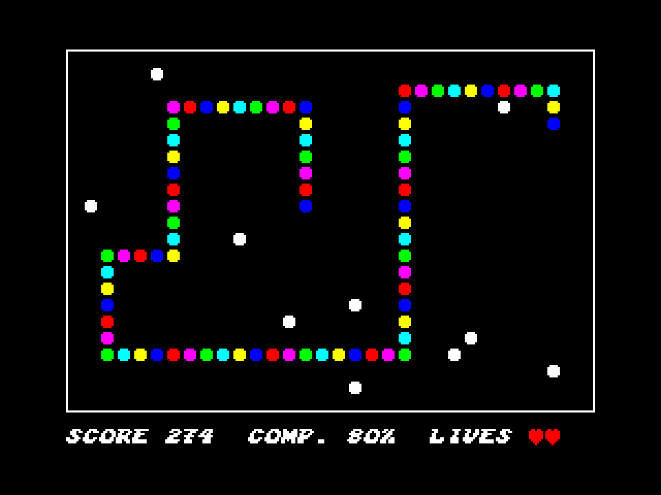 Pantalla de juego de Fryolites Deluxe