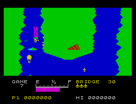 River Raid+ ZX Spectrum Gameplay
