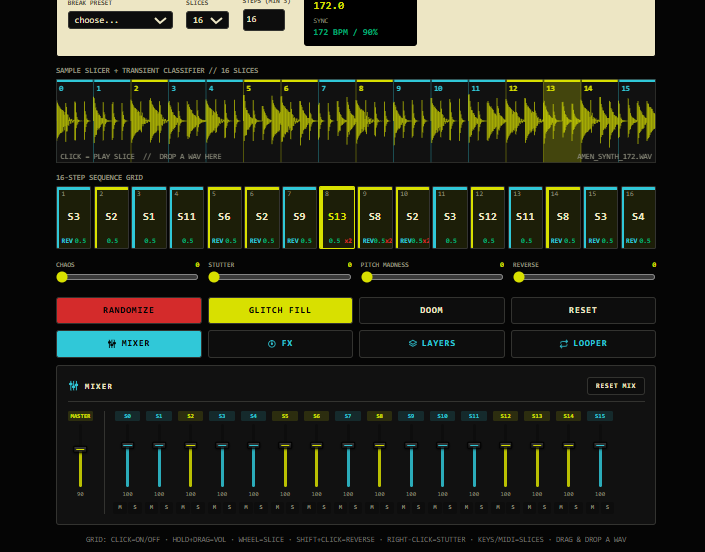 Screenshot 3 for MPC-170 // Cognitive Slicer — Breakcore & Jungle VST