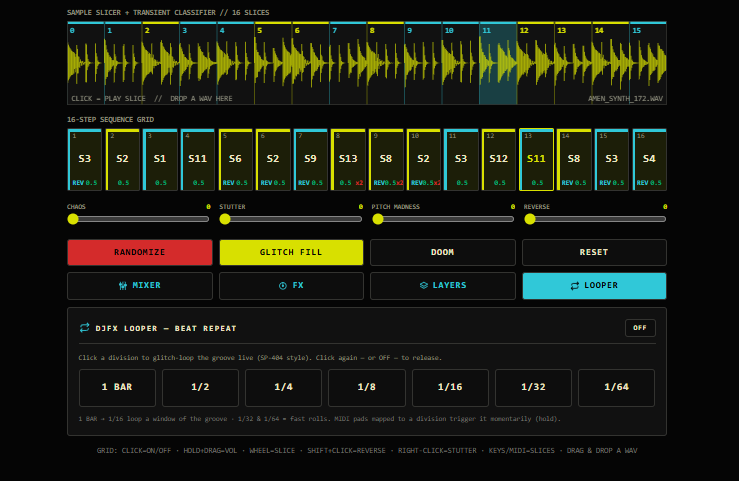 Screenshot 4 for MPC-170 // Cognitive Slicer — Breakcore & Jungle VST