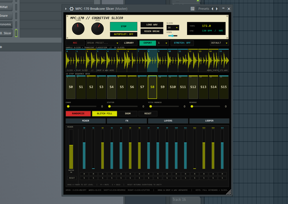 Screenshot 6 for MPC-170 // Cognitive Slicer — Breakcore & Jungle VST