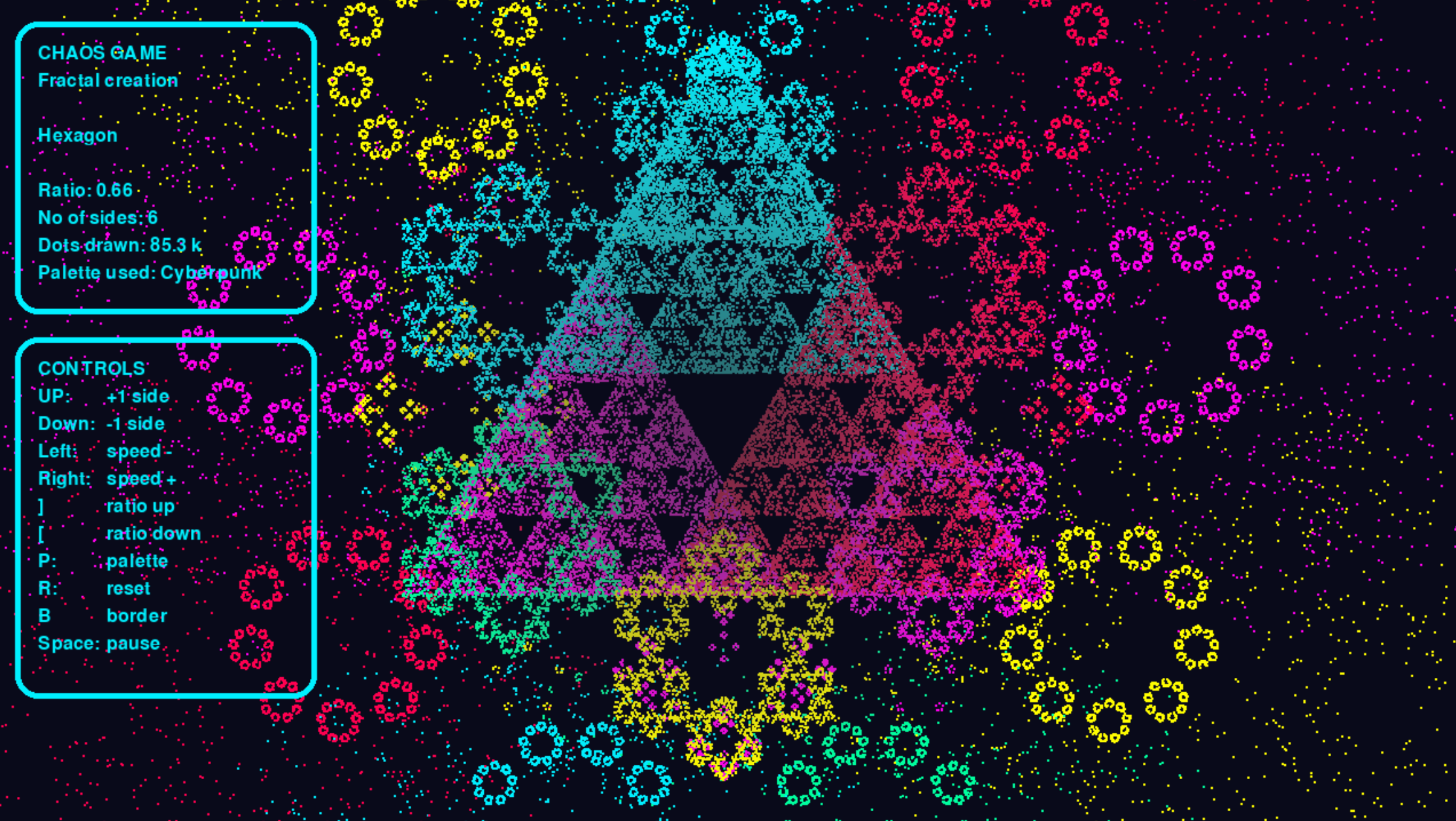 Screenshot 5 for Chaos Game Fractal Generator