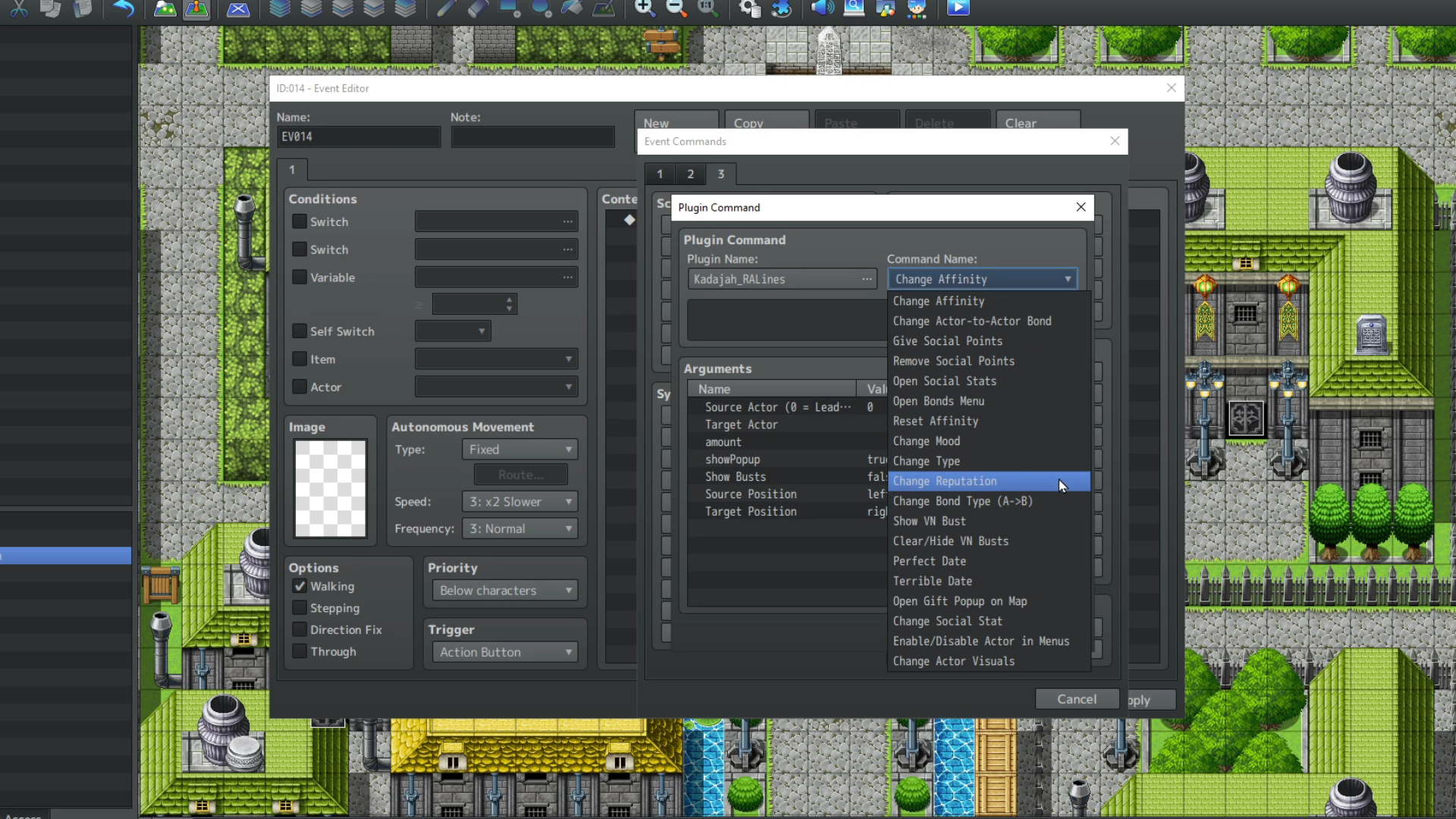 Screenshot 10 for Kadajah's RALines Social & Bonds System for RPG Maker MZ