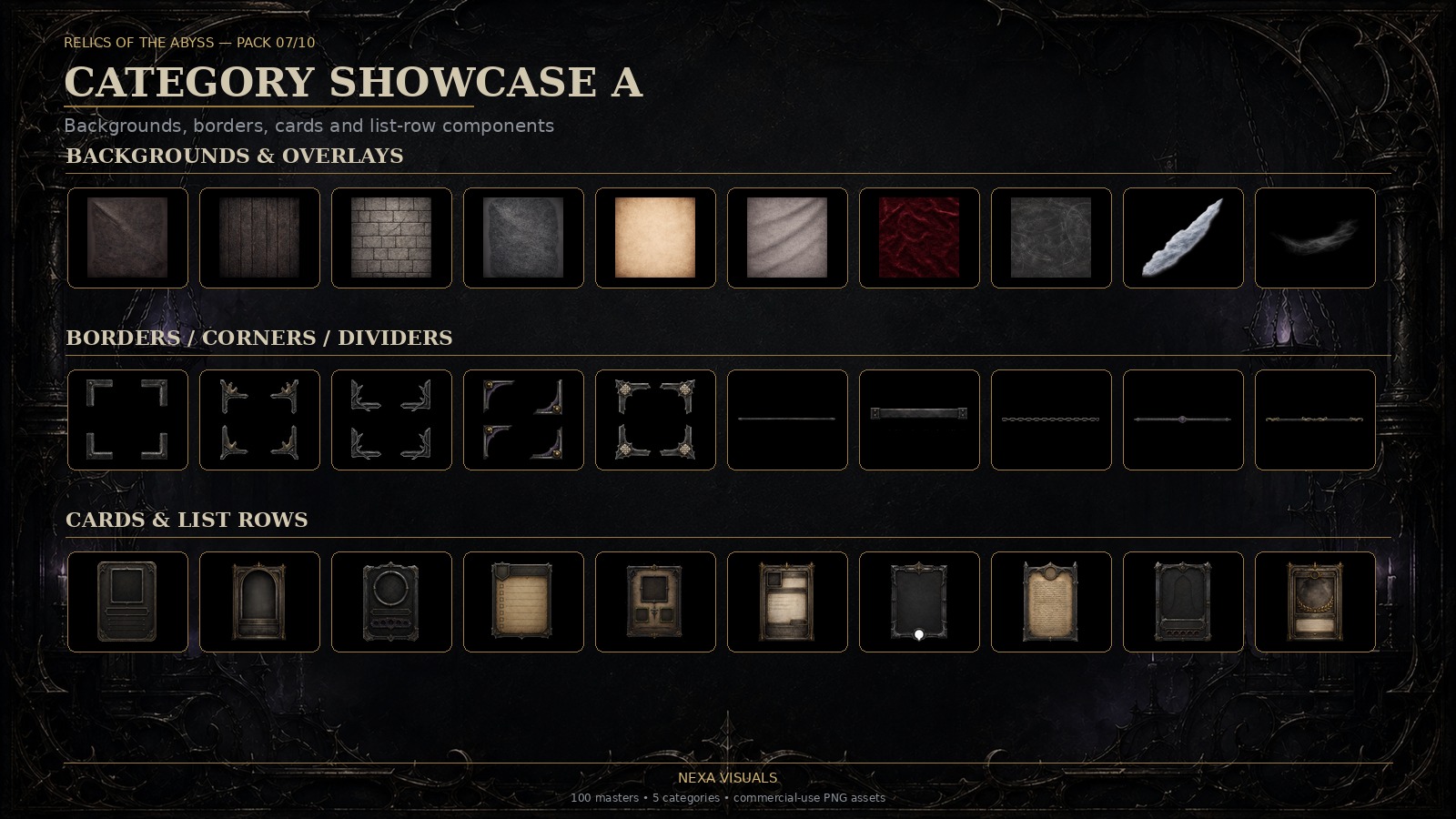 Relics of the Abyss — Iron Covenant: Cathedral Frames Pack 07 is now ...