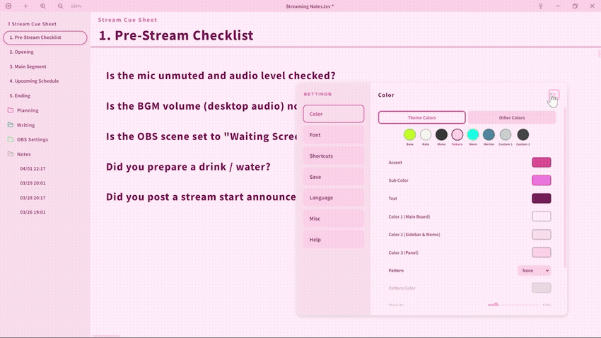 Highly customizable UI