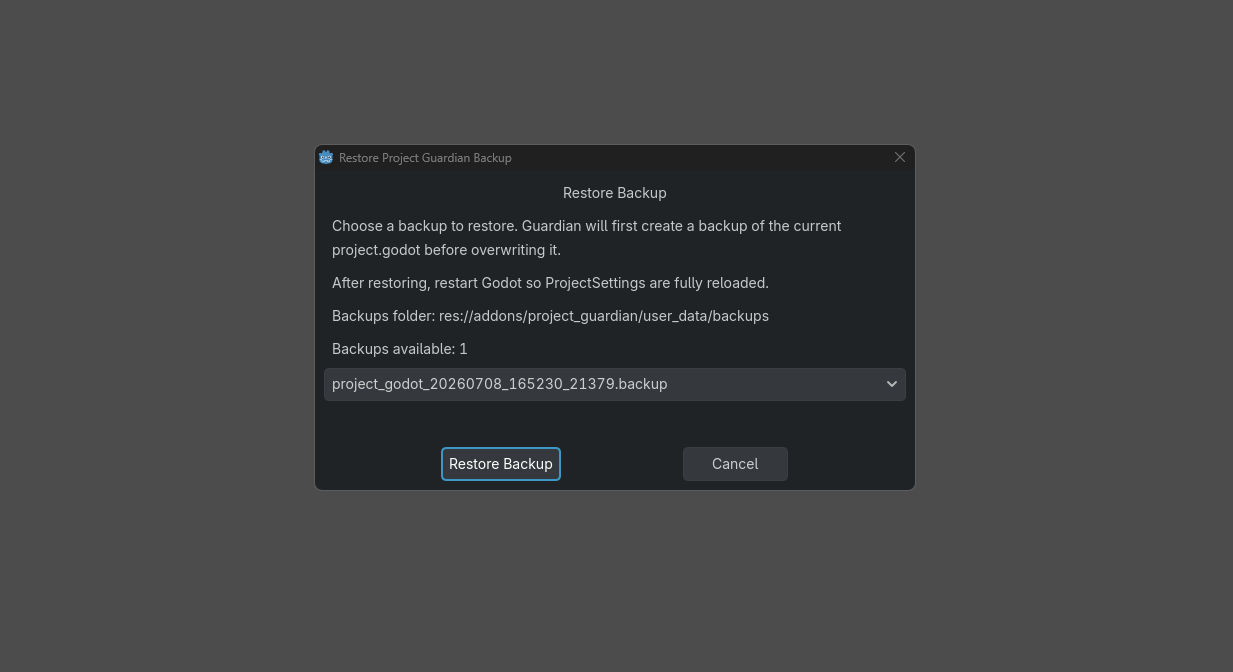 Screenshot 6 for Godot Project Guardian