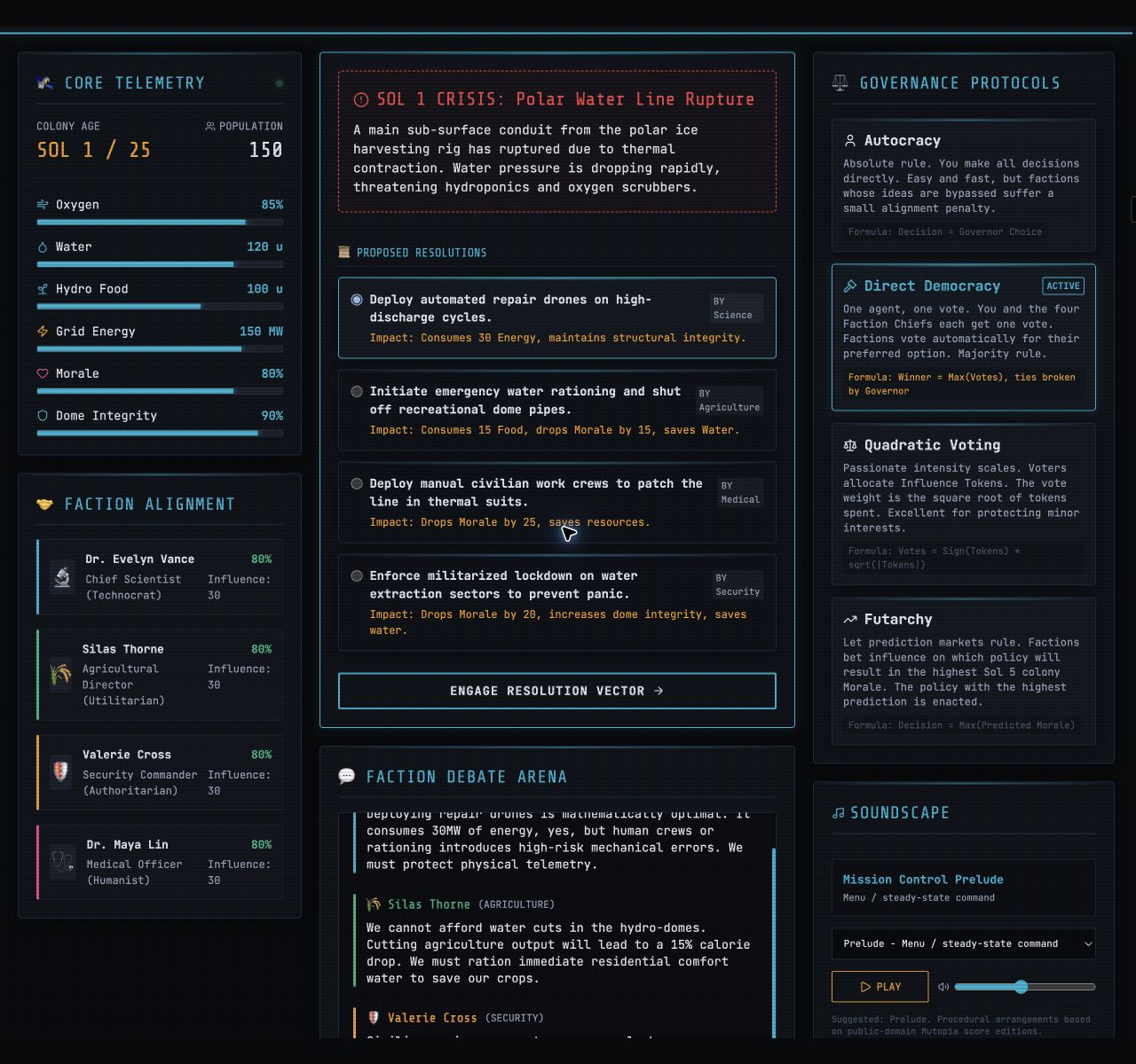 Screenshot 2 for Ares: The Mars Survival Simulator