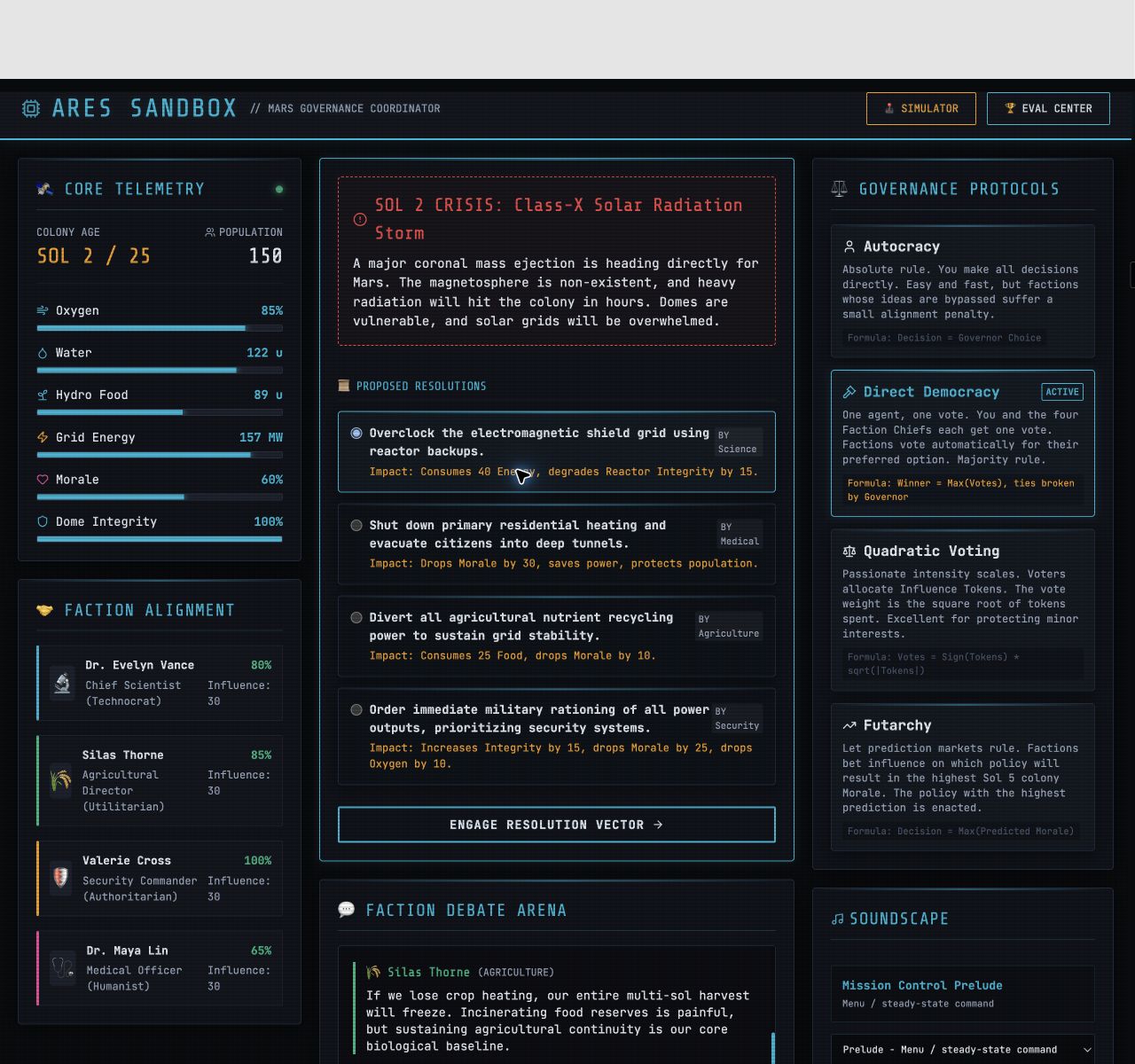 Screenshot 3 for Ares: The Mars Survival Simulator