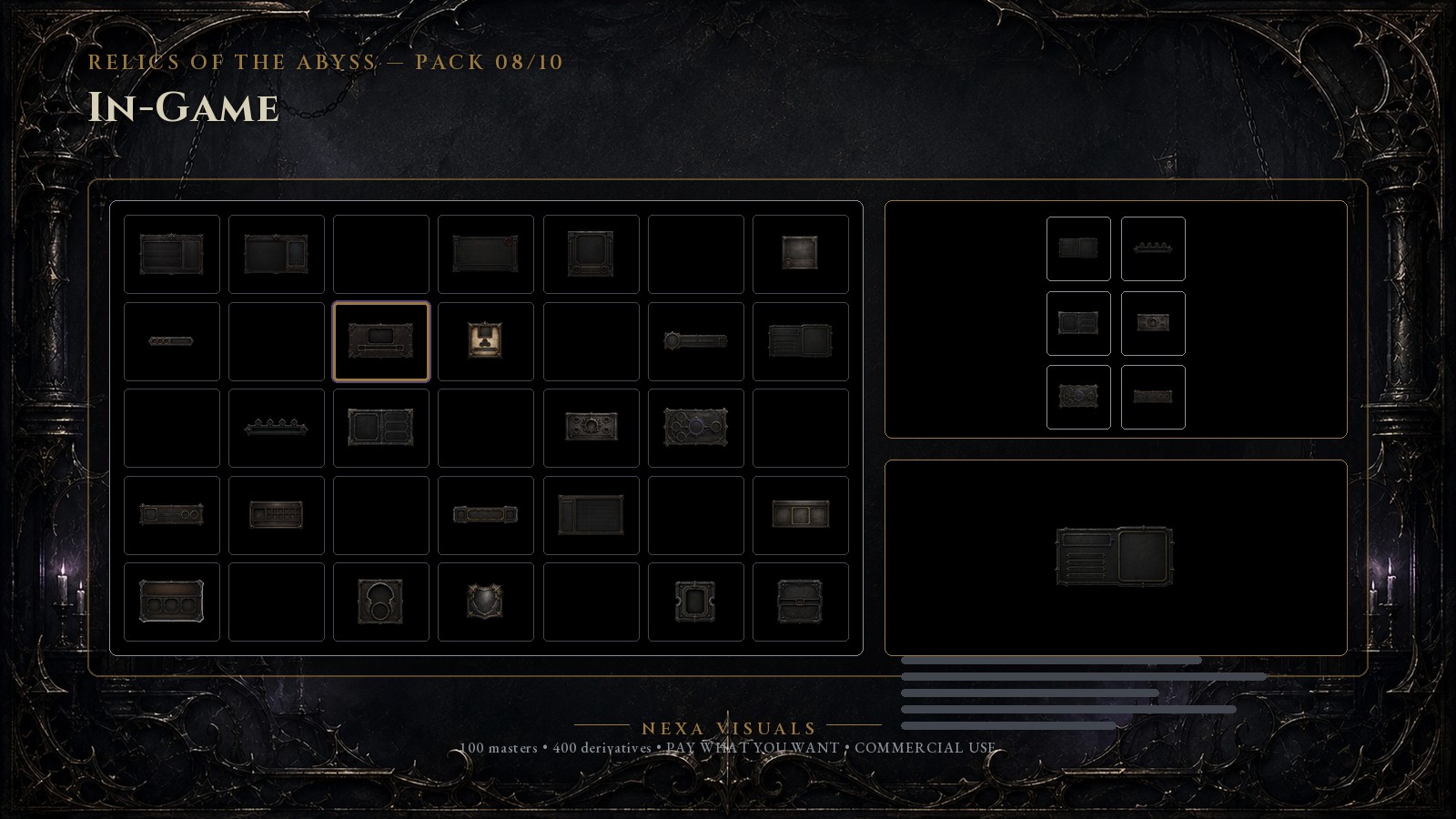 Relics of the Abyss Pack 08 is live — Reliquary Inventory UI Pack ...