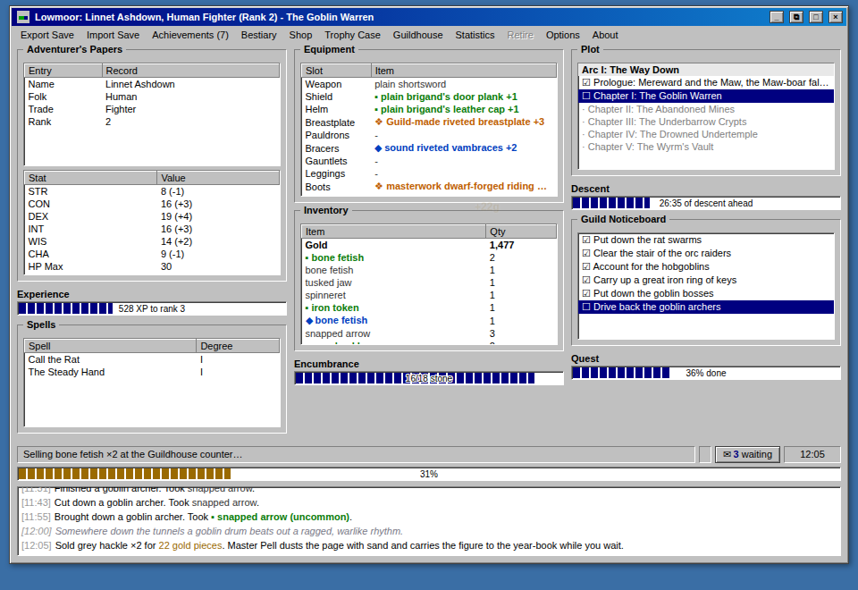Screenshot 4 for Lowmoor Idle RPG: An Adventurer's Chronicle