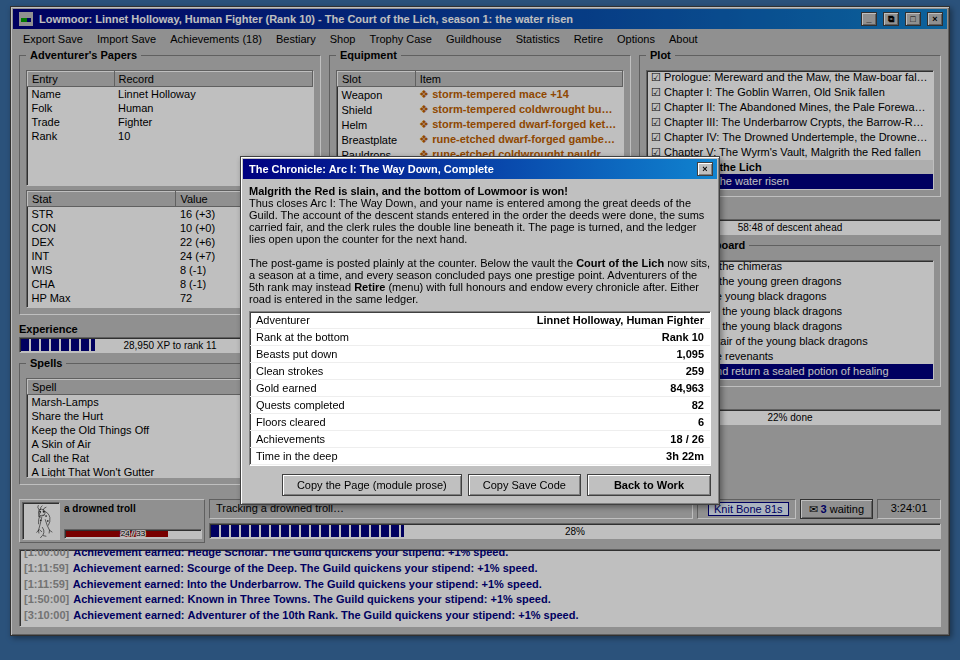 Screenshot 6 for Lowmoor Idle RPG: An Adventurer's Chronicle