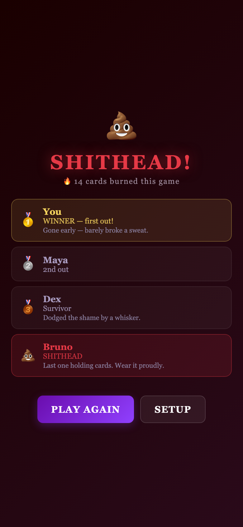 Screenshot 4 for Shithead