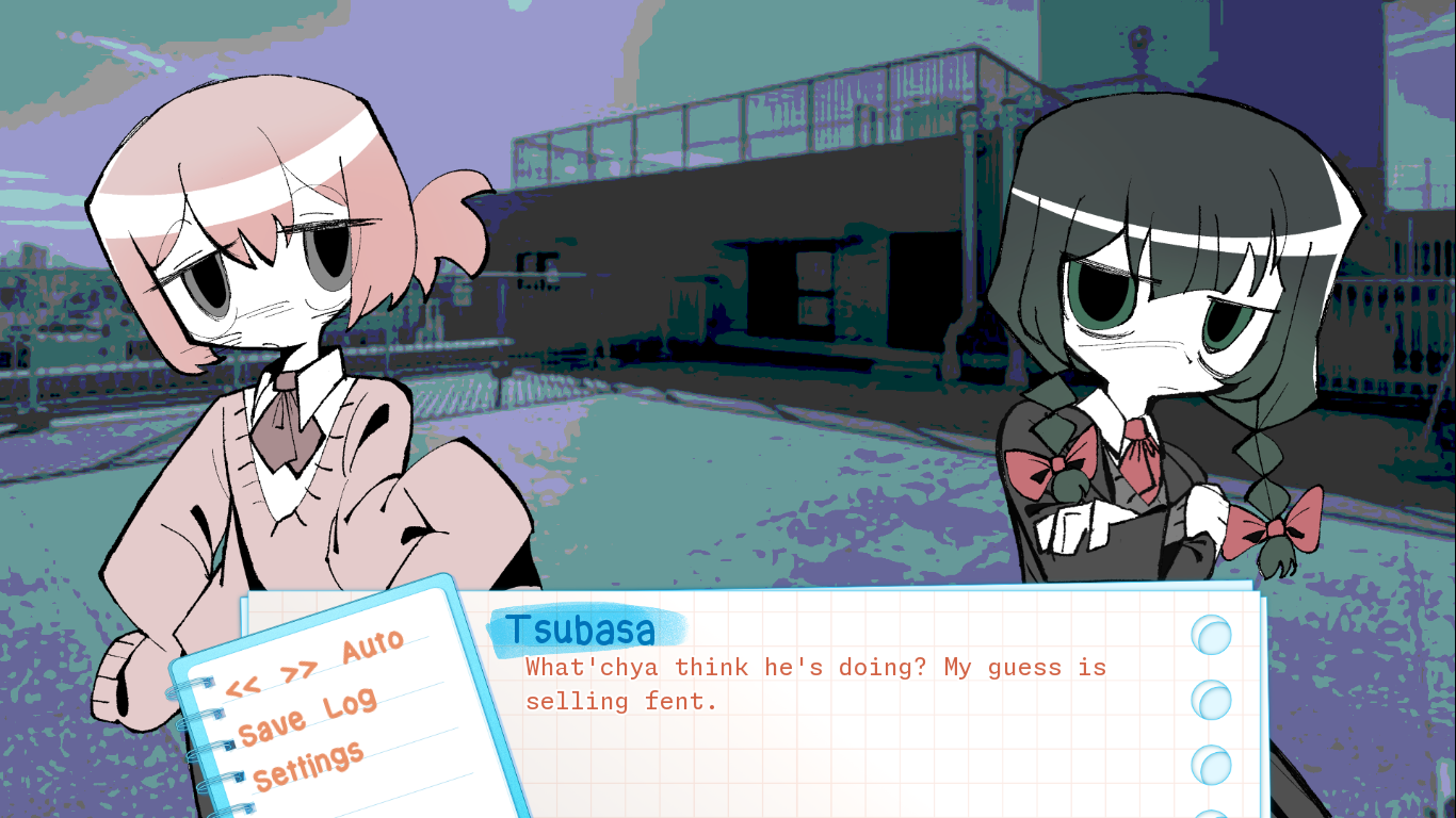 Screenshot 2 for Mizore Amane Wants to be an Unremarkable Wage Slave! DEMO