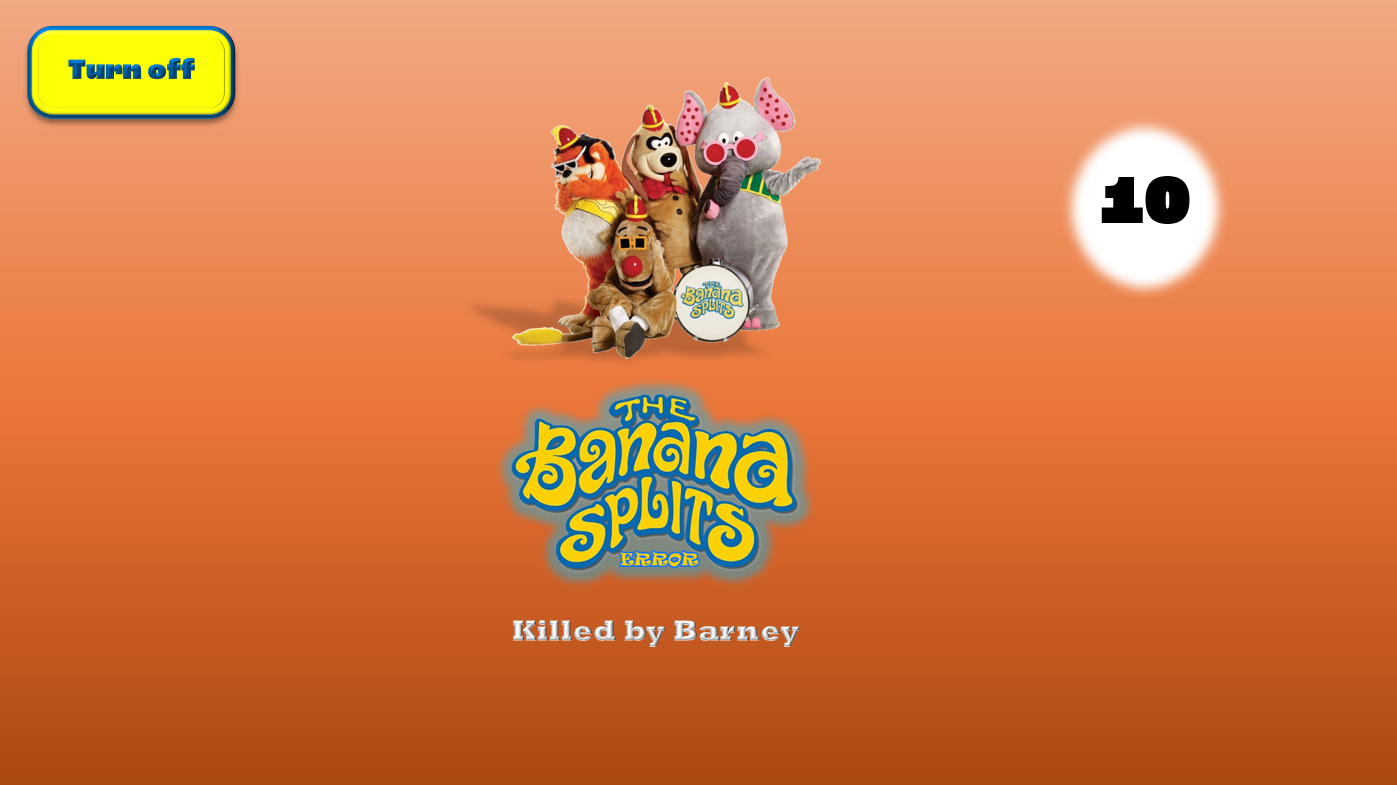 Screenshot 2 for The Banana Splits Error