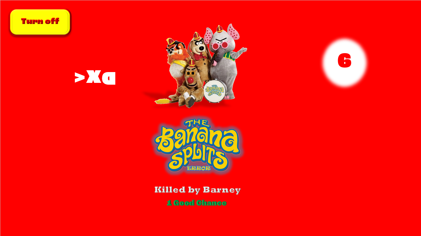 Screenshot 3 for The Banana Splits Error