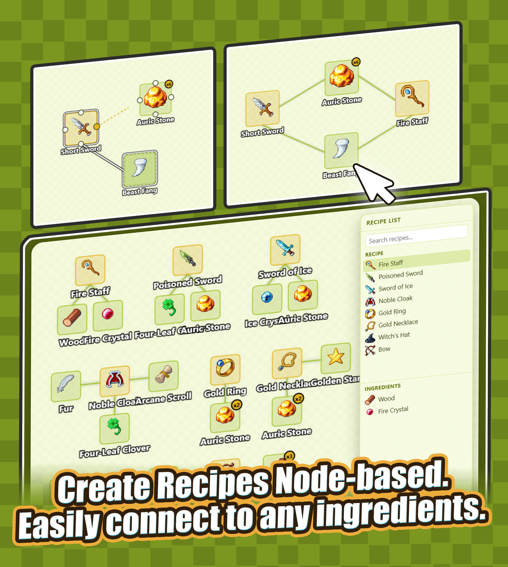 Screenshot 3 for Hendrix Crafting Master - RPG Maker MZ Plugin