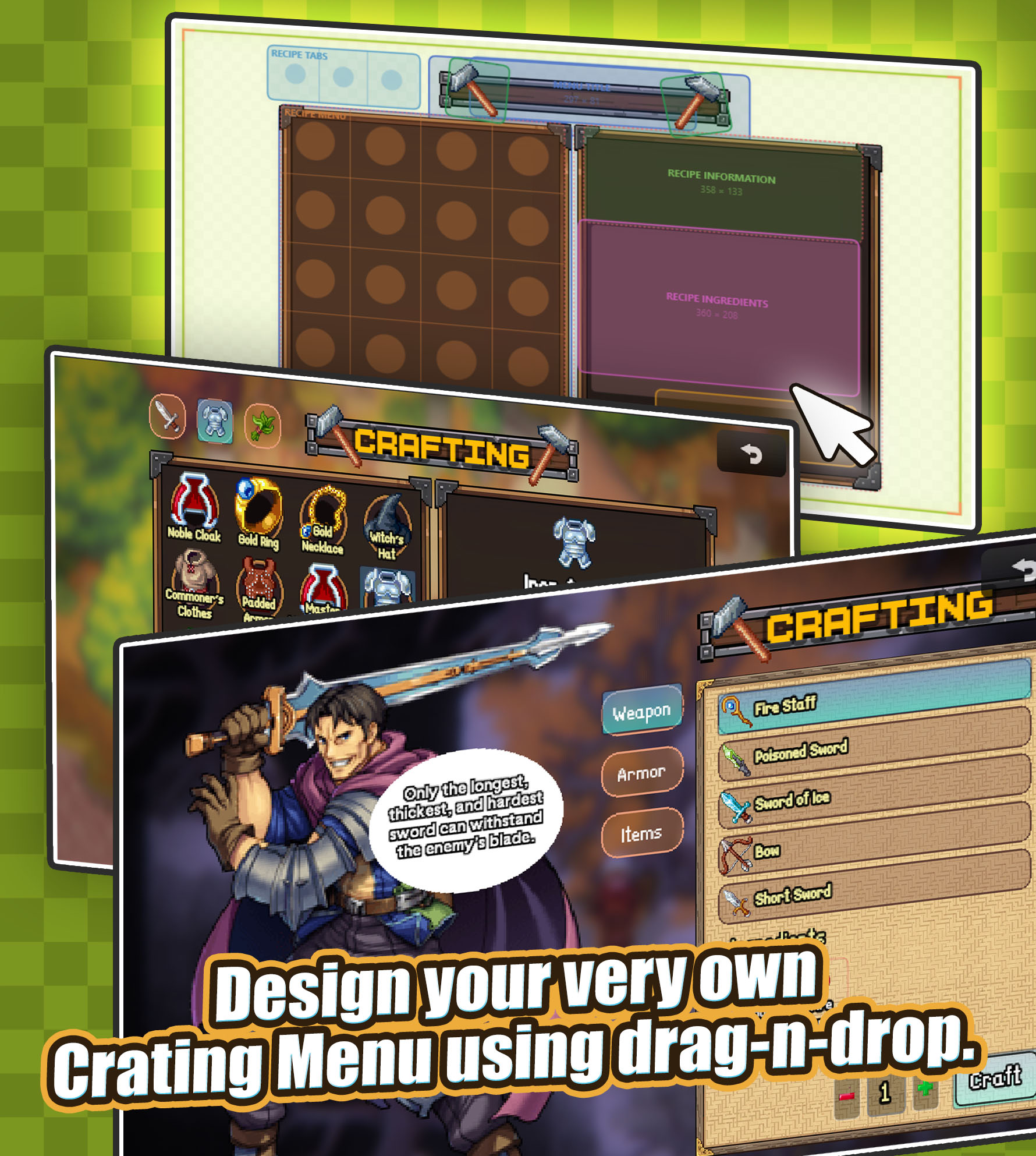 Screenshot 4 for Hendrix Crafting Master - RPG Maker MZ Plugin