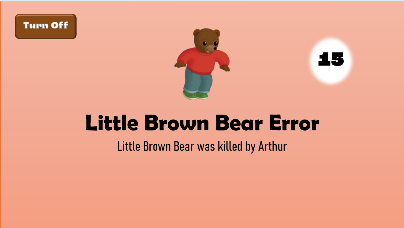 Screenshot 2 for Little Brown Bear Error
