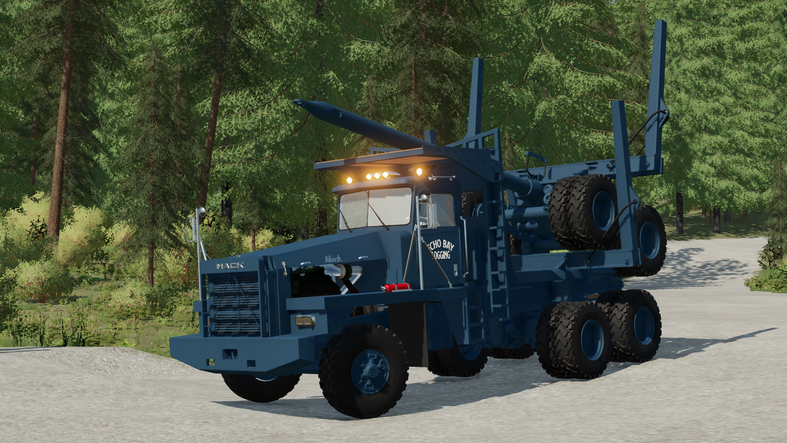Screenshot 3 for FS22 Mack CL350 Off Highway Logging Truck