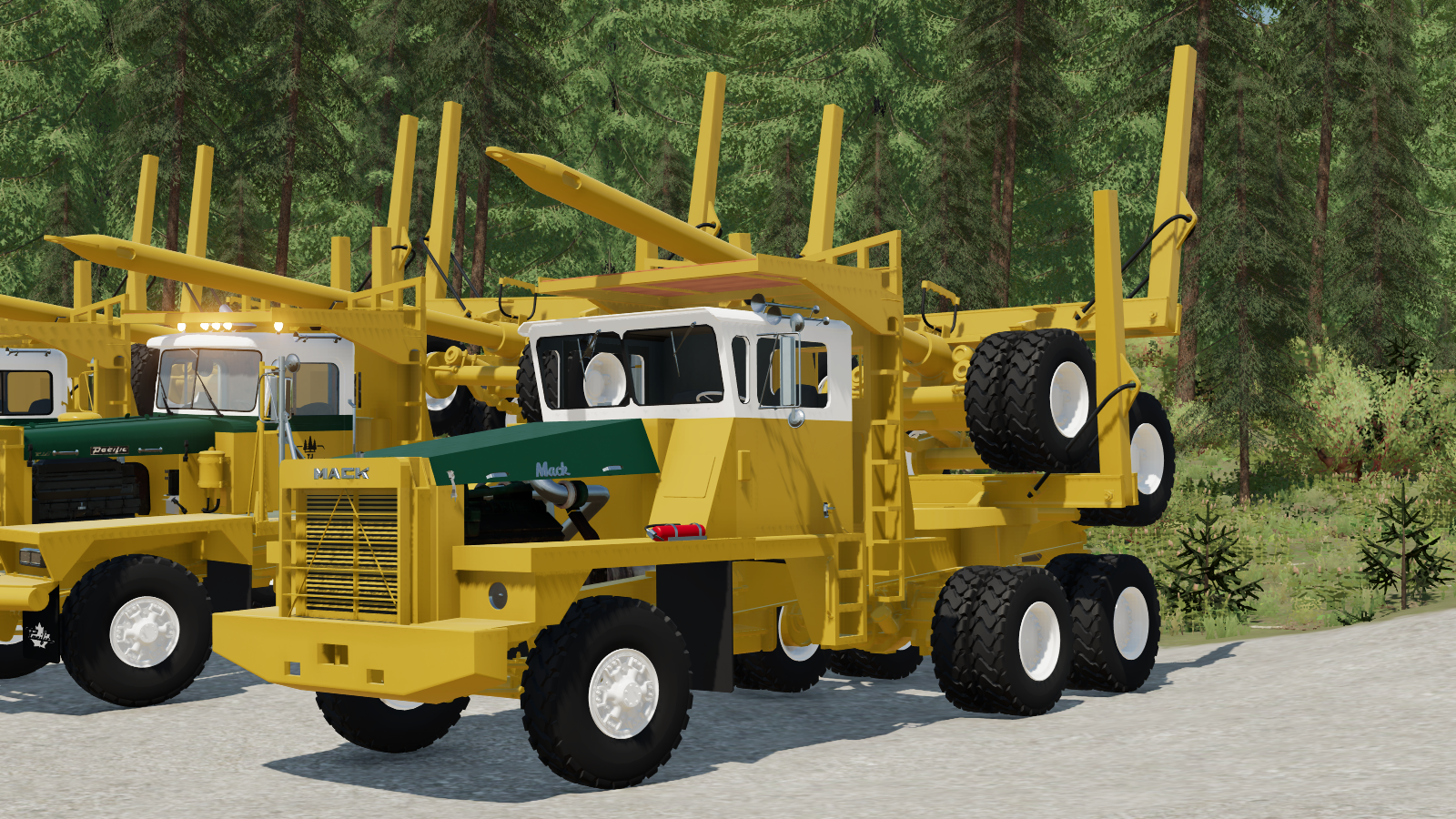 Screenshot 4 for FS22 Mack CL350 Off Highway Logging Truck