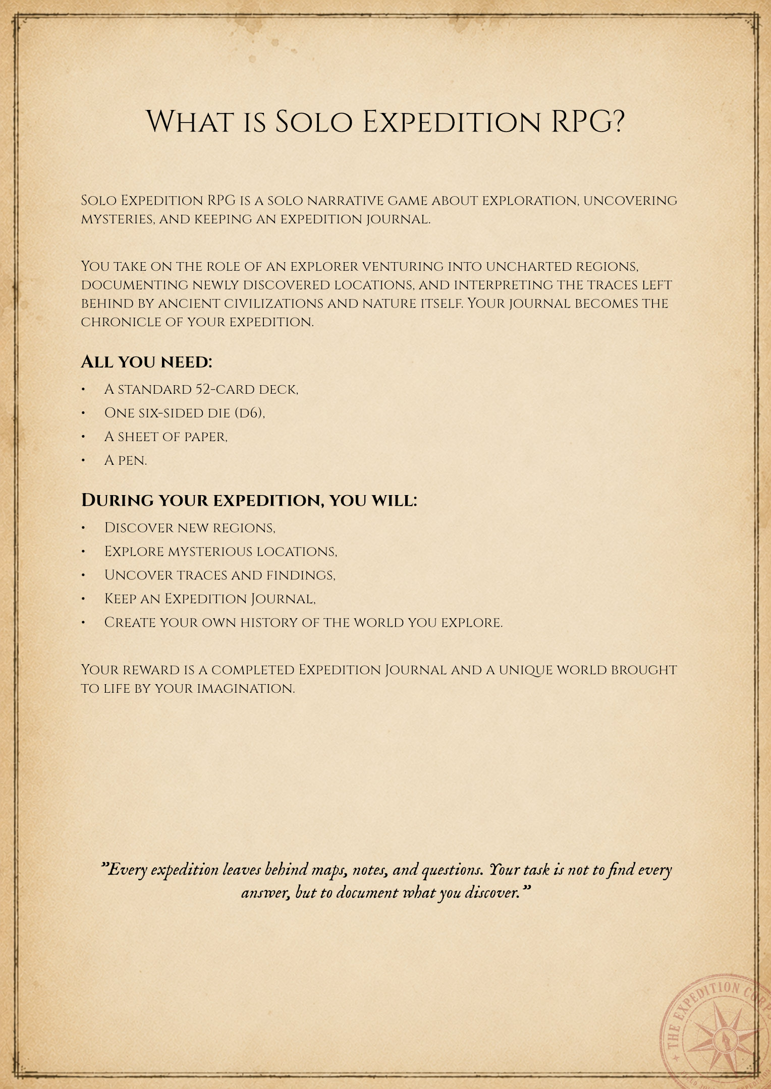 Screenshot 2 for Solo Expedition RPG