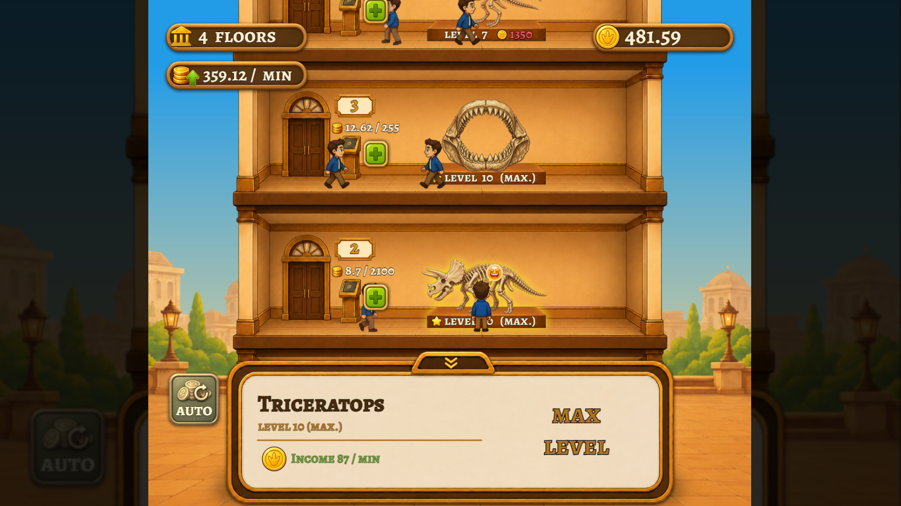 Screenshot 2 for Jurassic Museum: Idle Tycoon