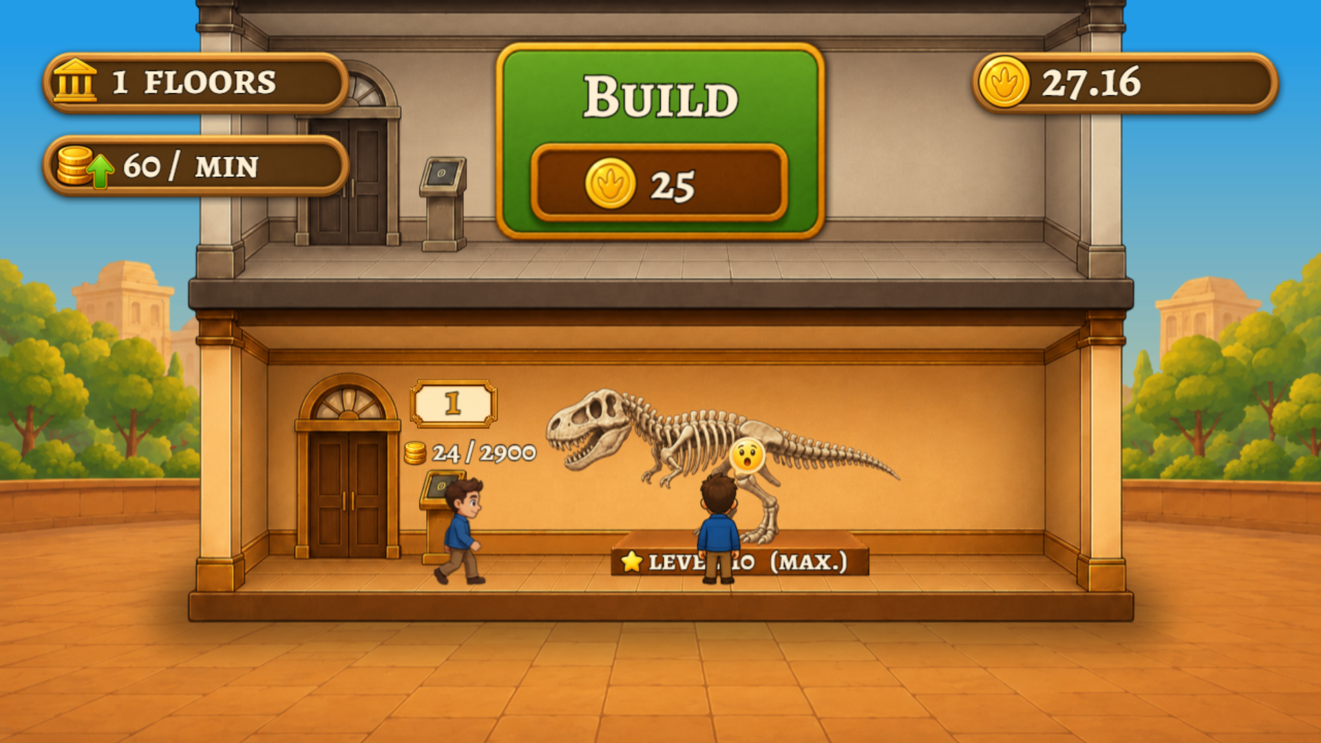 Screenshot 4 for Jurassic Museum: Idle Tycoon