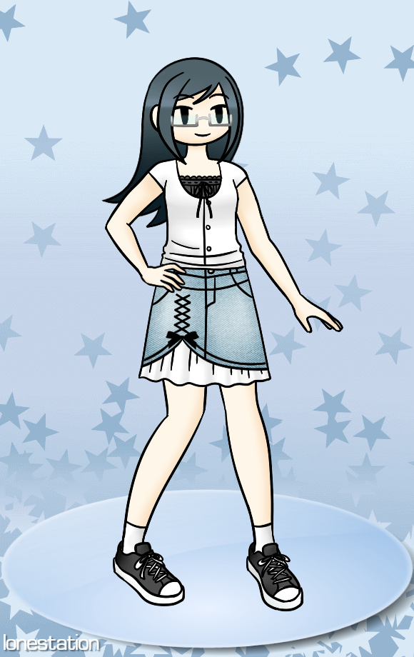 Screenshot 4 for Saya's Denim Skirt Dress Up