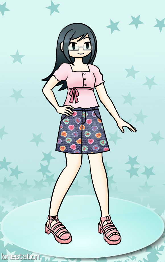 Screenshot 2 for Saya's Denim Skirt Dress Up