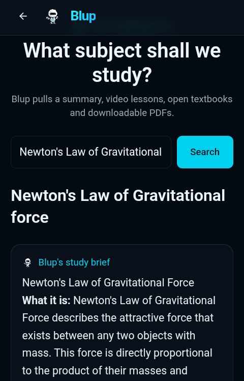 Screenshot 3 for BLUP AI Assistant