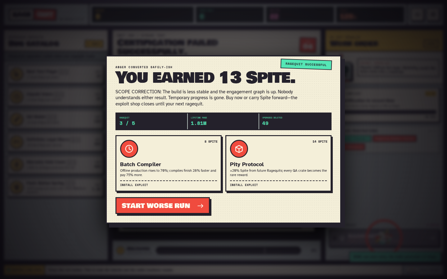 Screenshot 4 for RAGE QUIT: The Frustration Clicker