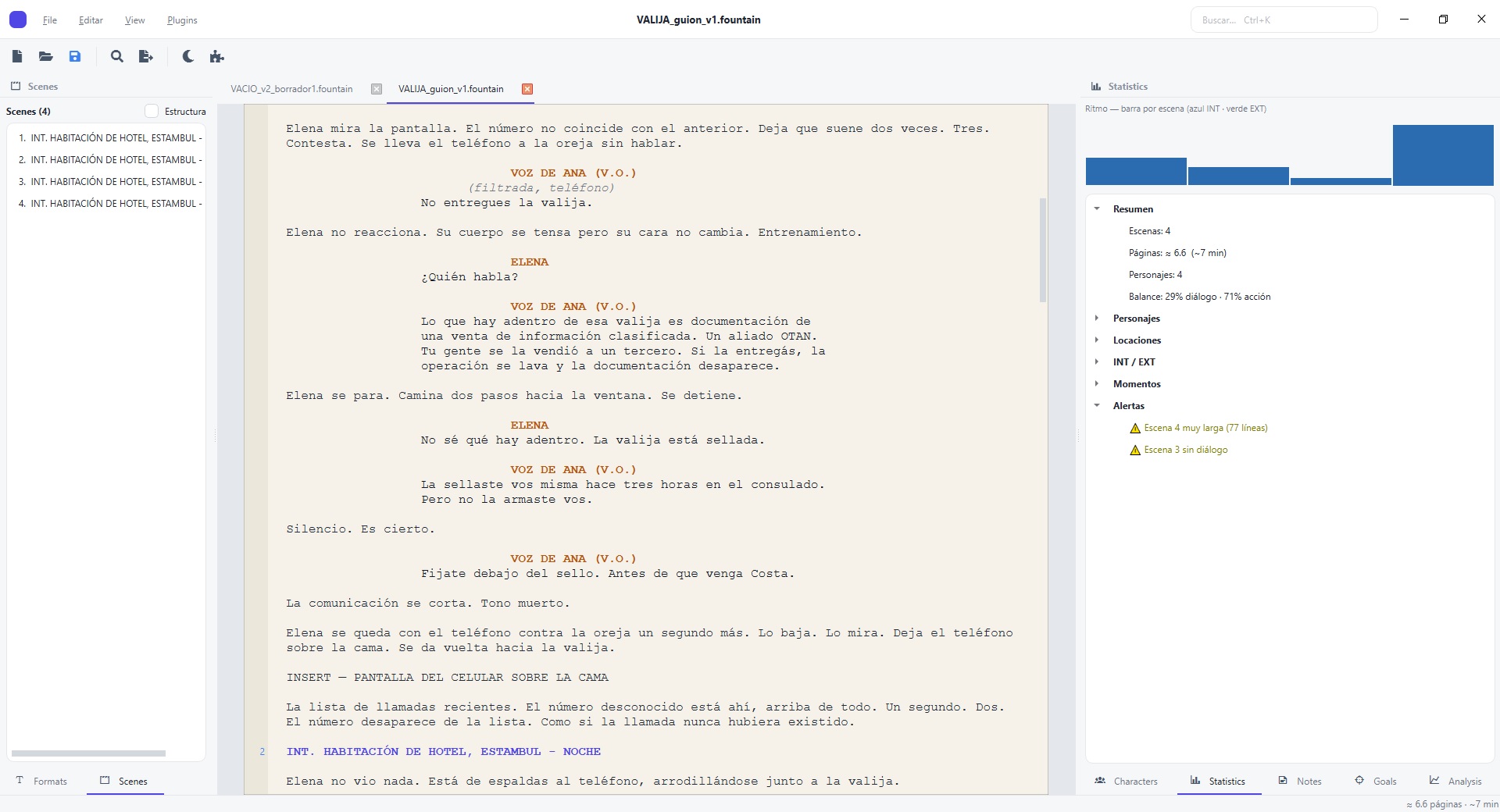 Screenshot 3 for Screenplay editor