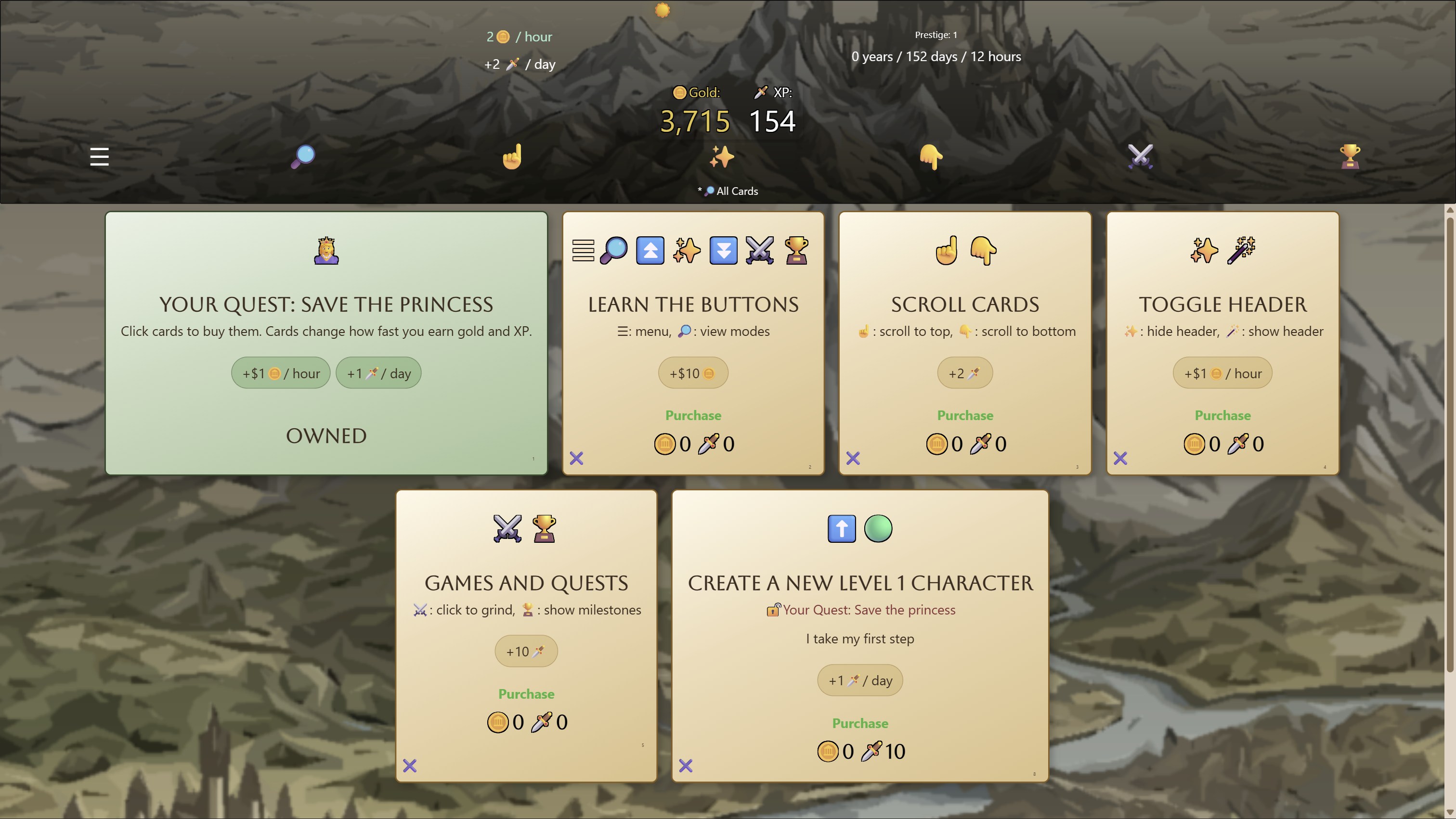 Screenshot 2 for Fantasy Idle RPG Demo