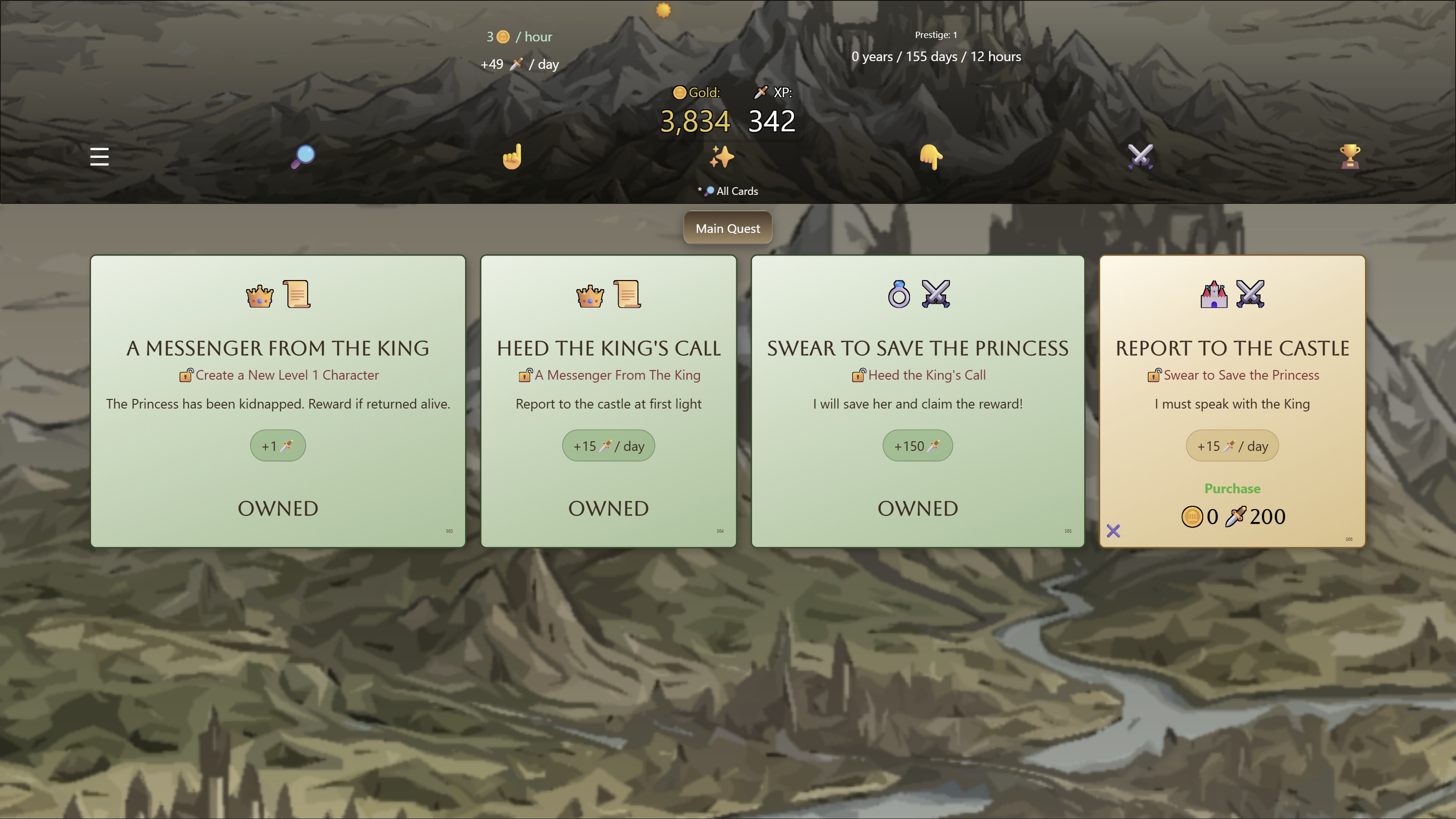 Screenshot 4 for Fantasy Idle RPG Demo
