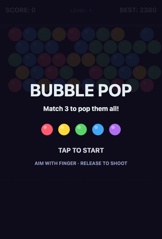 Bubble Pop — HTML5 Game Template (Vanilla JS) by reskinlab