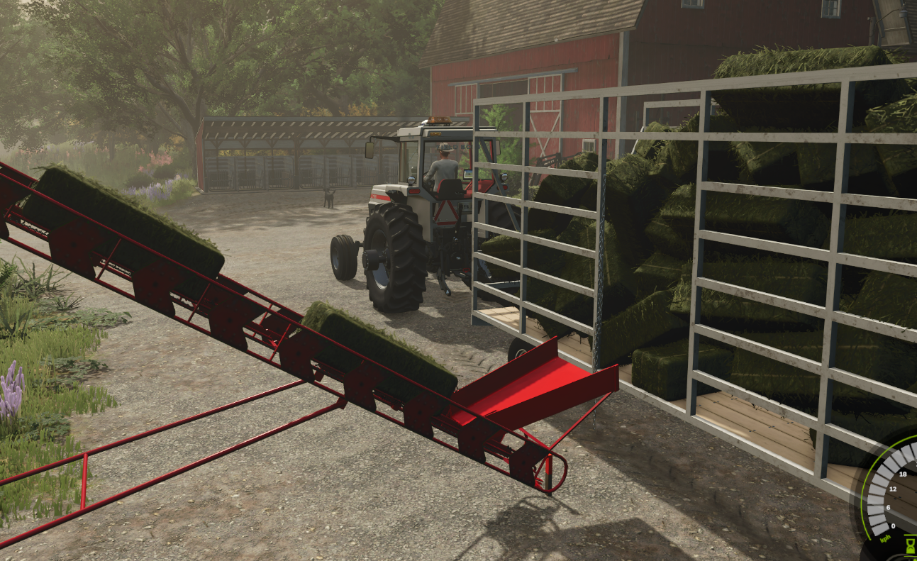 Screenshot 2 for FS25_SmallBaleRack