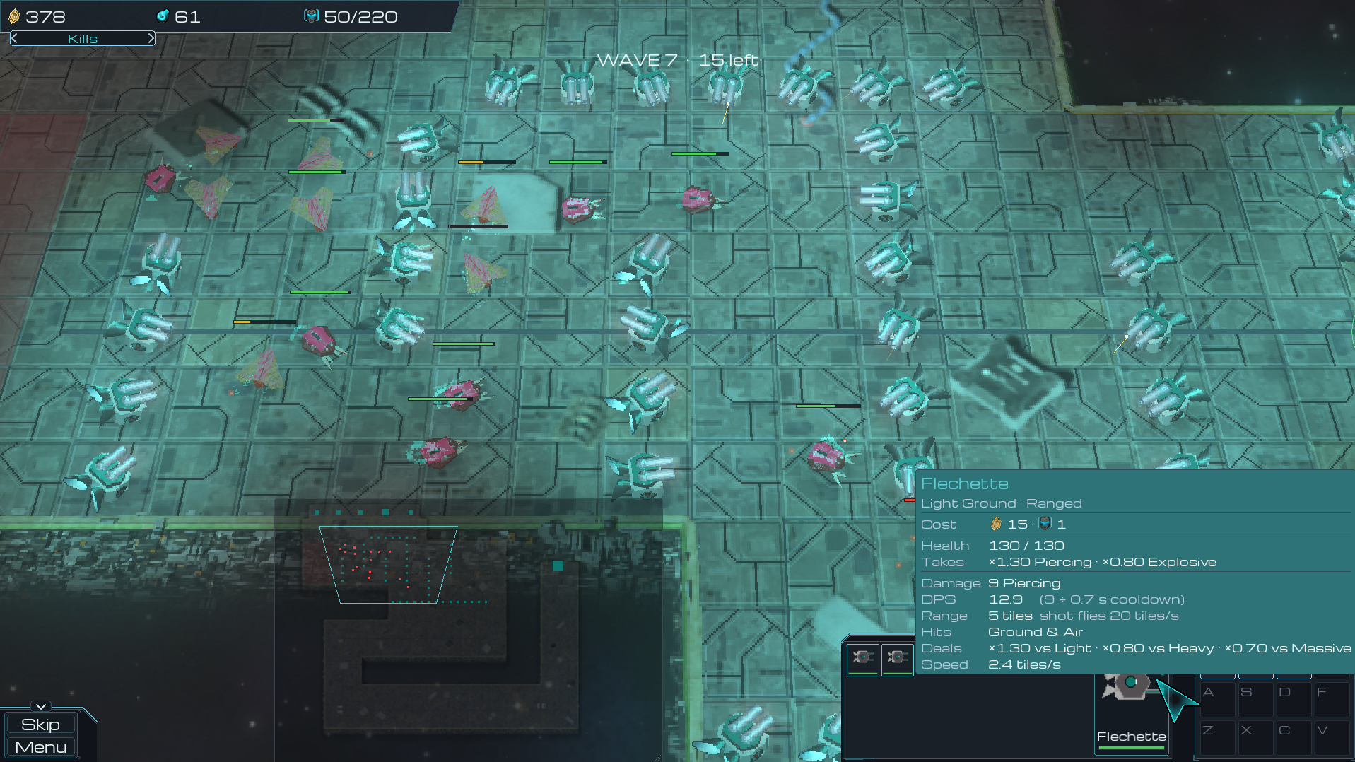 Screenshot 2 for PositionalTD: Build the Maze. Break the Wave.