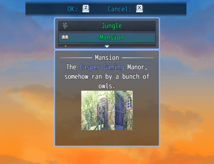 Screenshot 3 for [CGMZ] Common Event Menu for RPG Maker MZ