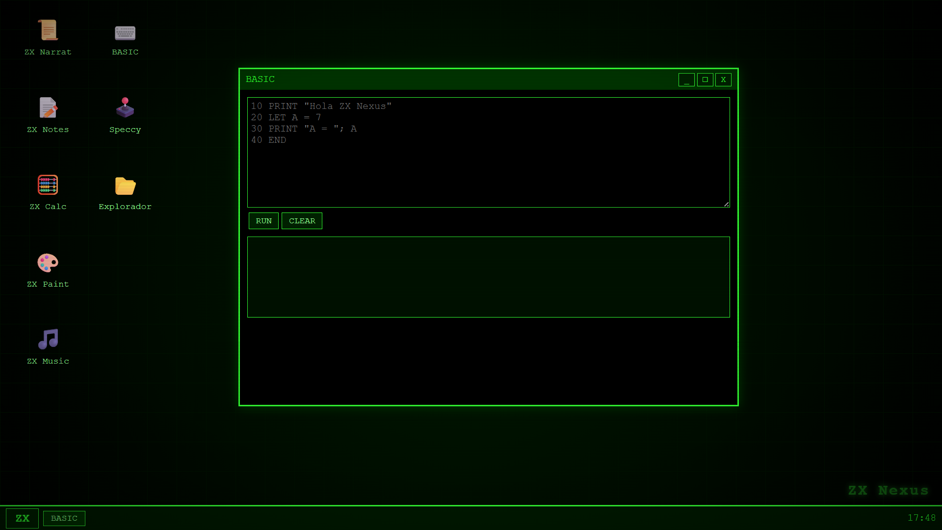 Devlog #1 - ZX Nexus v.0.5.1 - Mejoras ZX Narrat - Nuevas