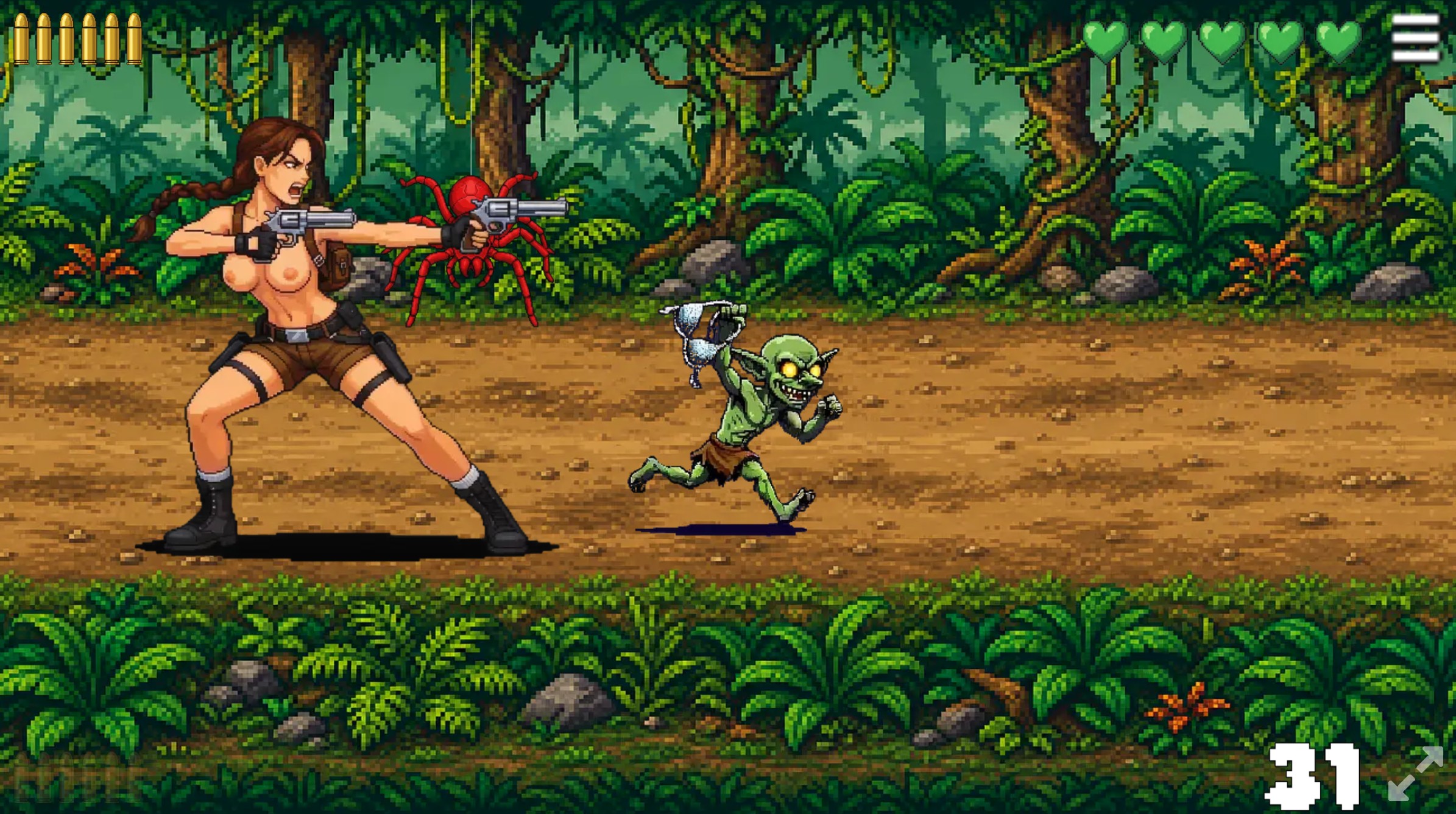 Screenshot 2 for Bra Thief VS Lara Croft | Extreme Hentai Runner | Play online adult porn game! (NSFW)