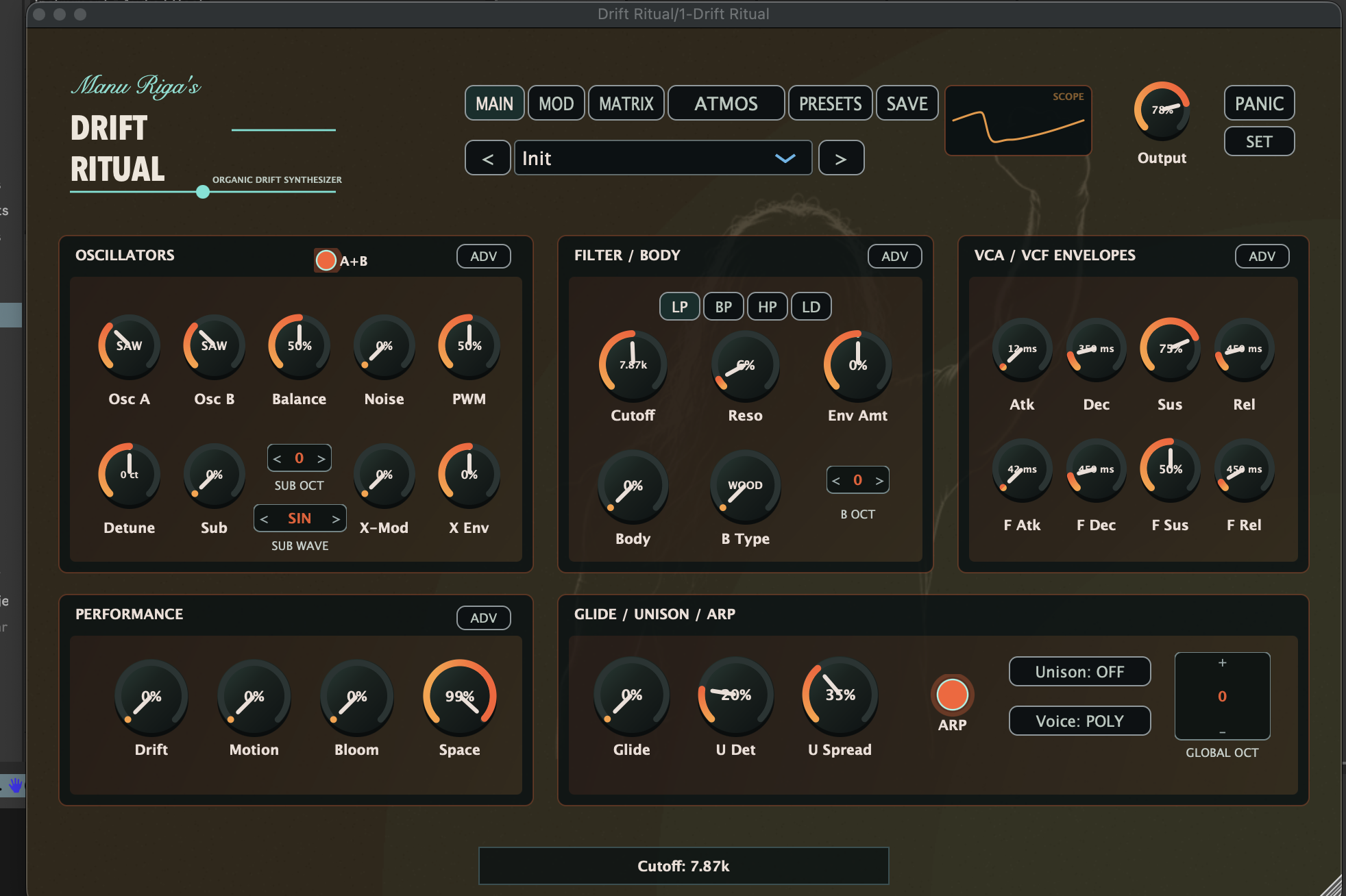 Screenshot 4 for Drift Ritual Software synthesizer