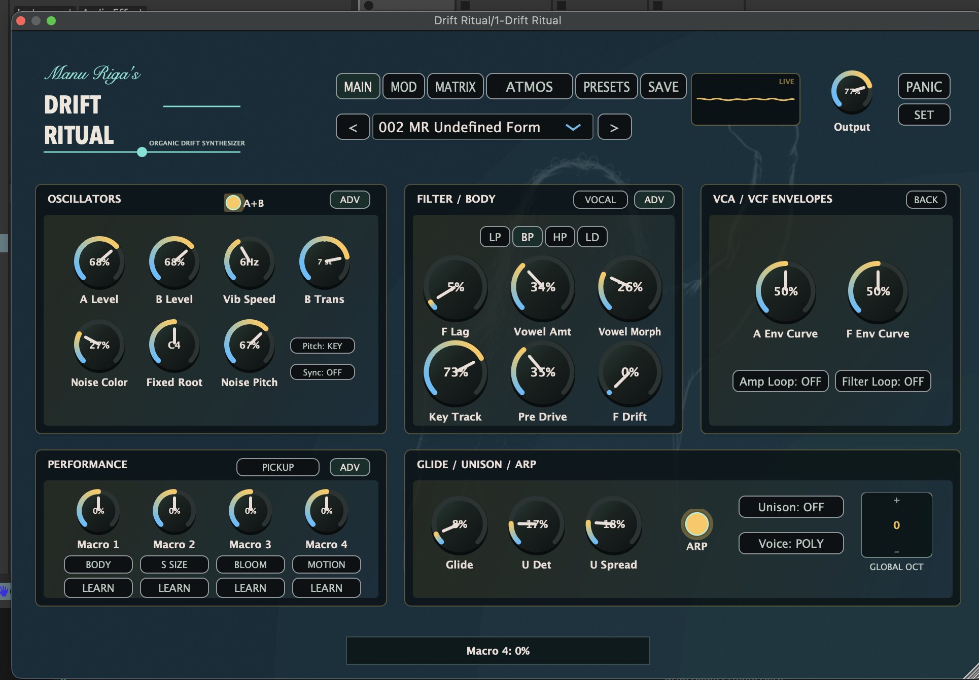 Screenshot 5 for Drift Ritual Software synthesizer