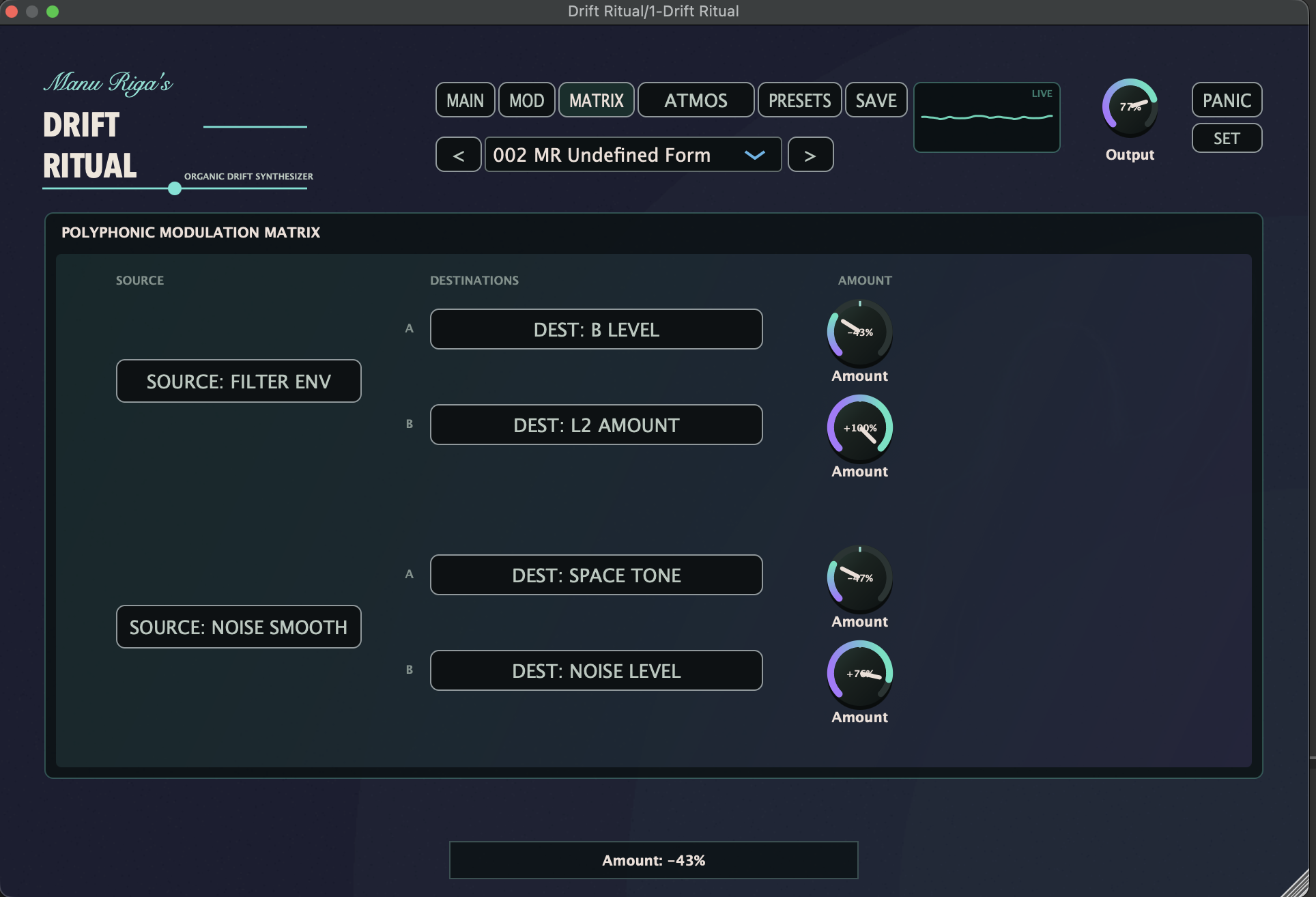 Screenshot 7 for Drift Ritual Software synthesizer
