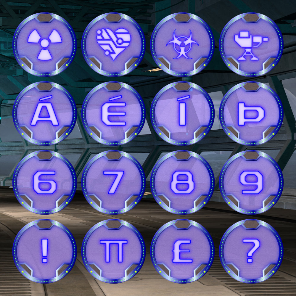 Screenshot 2 for Generic Sci-Fi Tokens - Blue & Gold