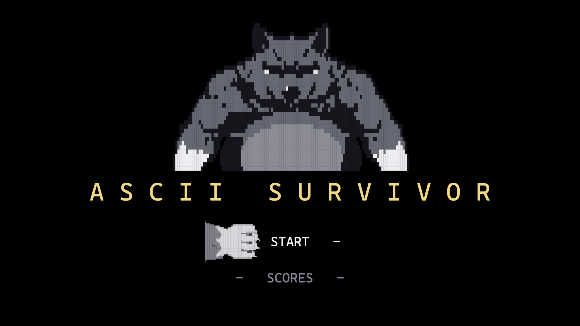 Screenshot 2 for ASCII SURVIVOR: The Big Fat Wolf