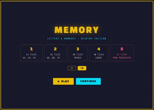 Screenshot 2 for Memory slova i brojevi-mob; Memory letters&numbers-mobile