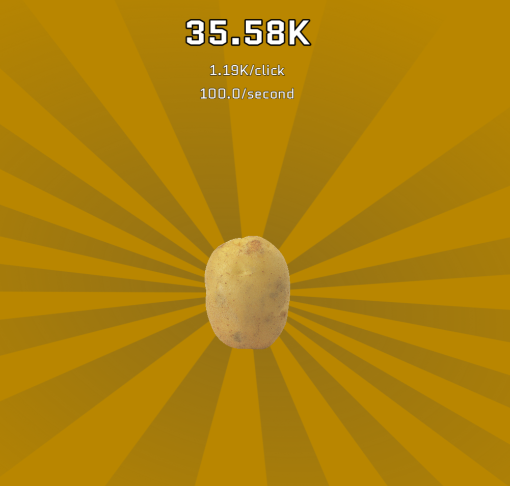 Screenshot 2 for Potato Clicker Deluxe