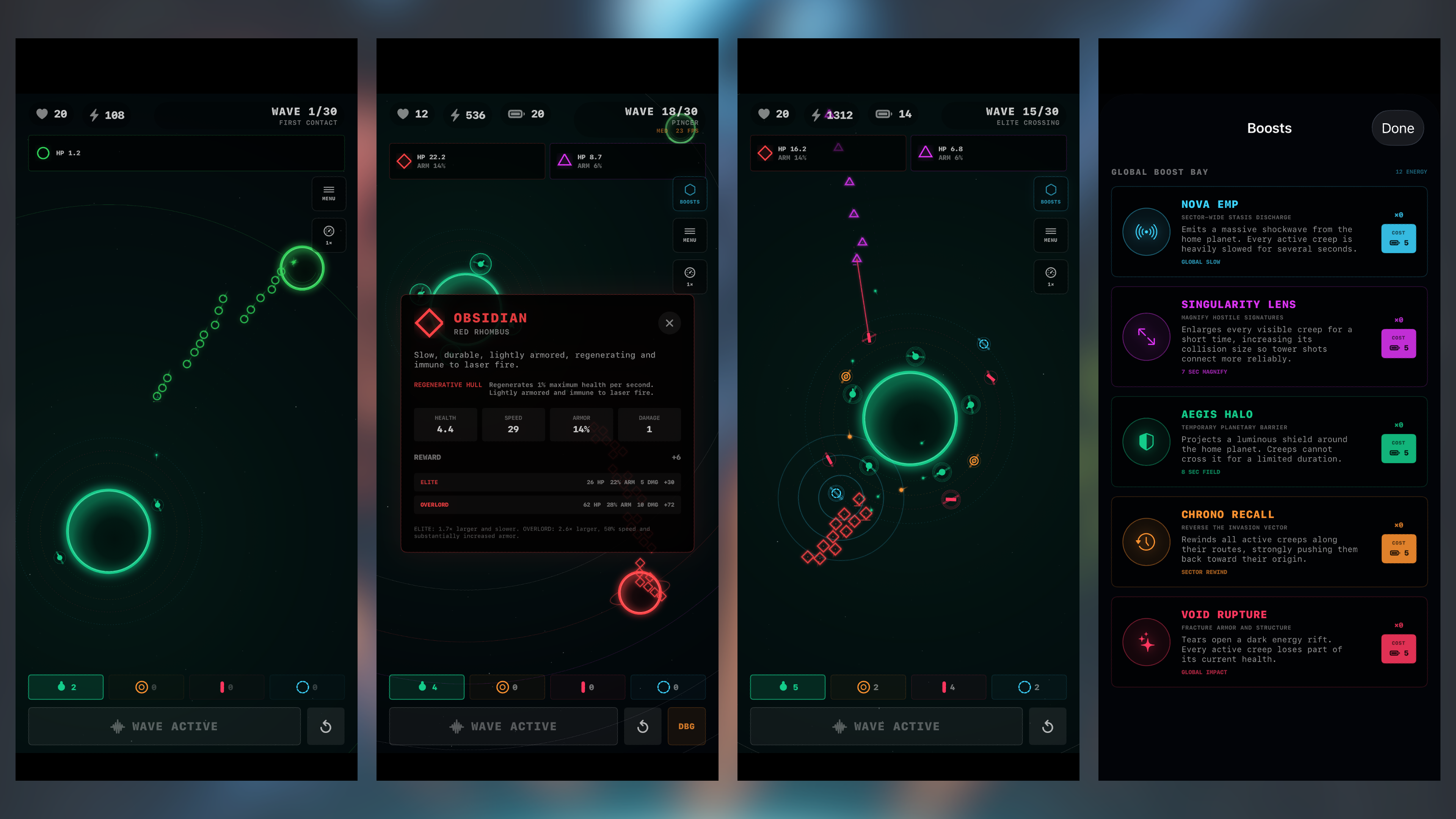 Screenshot 2 for Space Tower Defense [iOS]