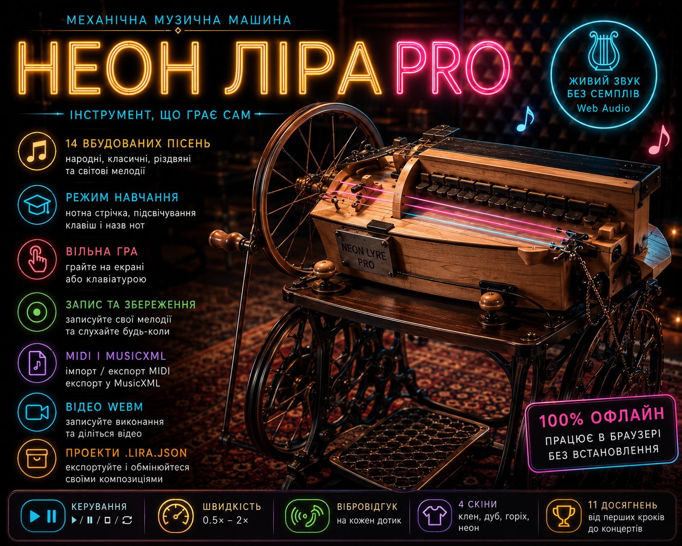 Screenshot 2 for 🎪 НЕОН ЛІРА PRO